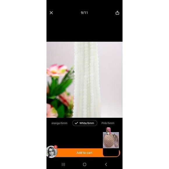 20glass beads+20 copper diomond spacers - Picture 12 of 12